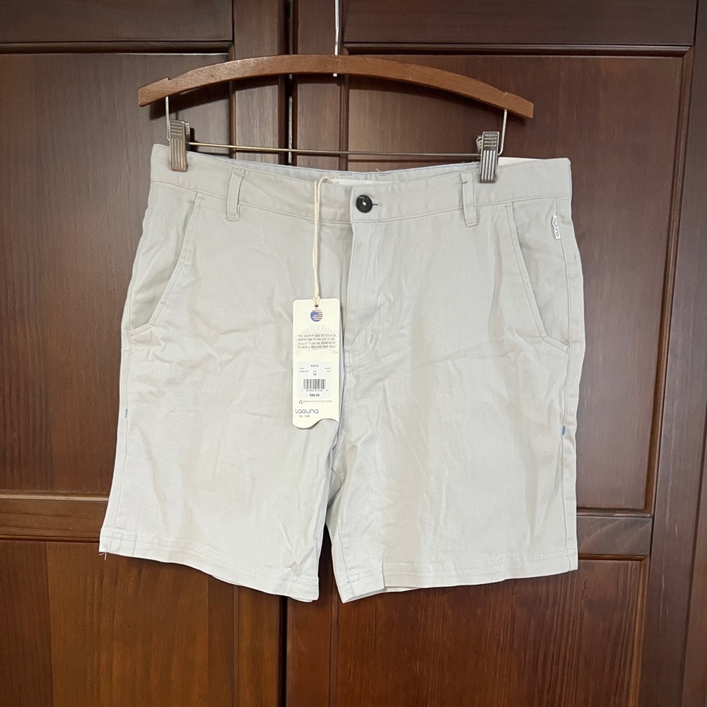 Laguna Khaki Men's Casual Shorts 34/7”